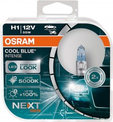 ΛΑΜΠΑ OSRAM H1 12V 55W P14.5s Cool Blue INTENSE NextGeneration 5000K + 100% 2TMX